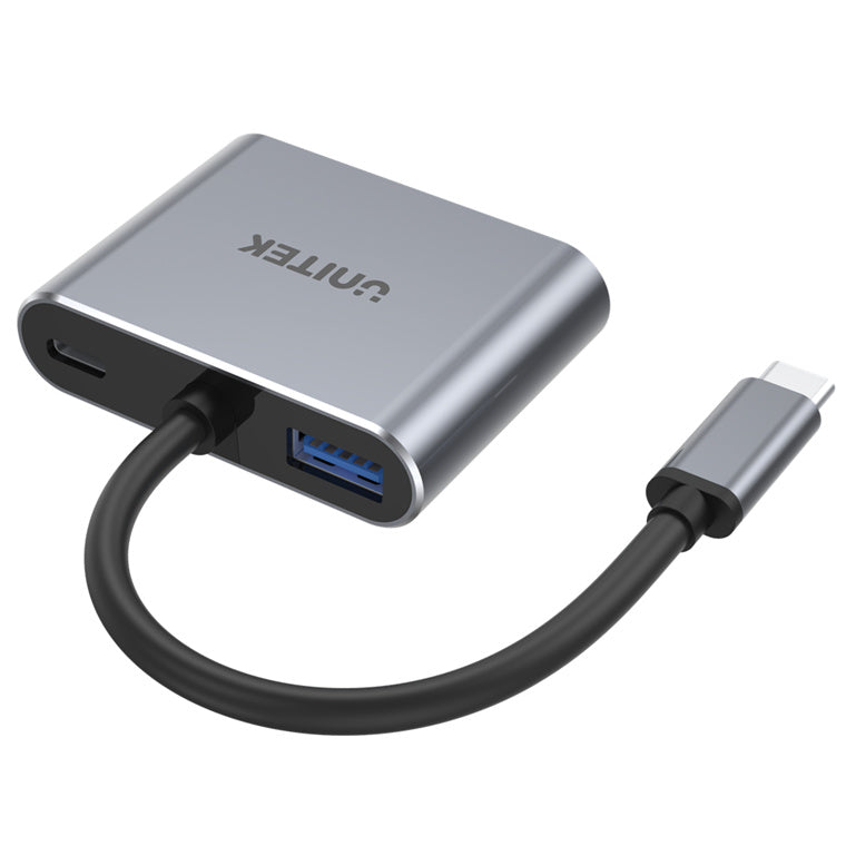 Unitek  D1049A 4-in-1 USB Mulit-Port Hub with USB-C Connector - Space Grey
