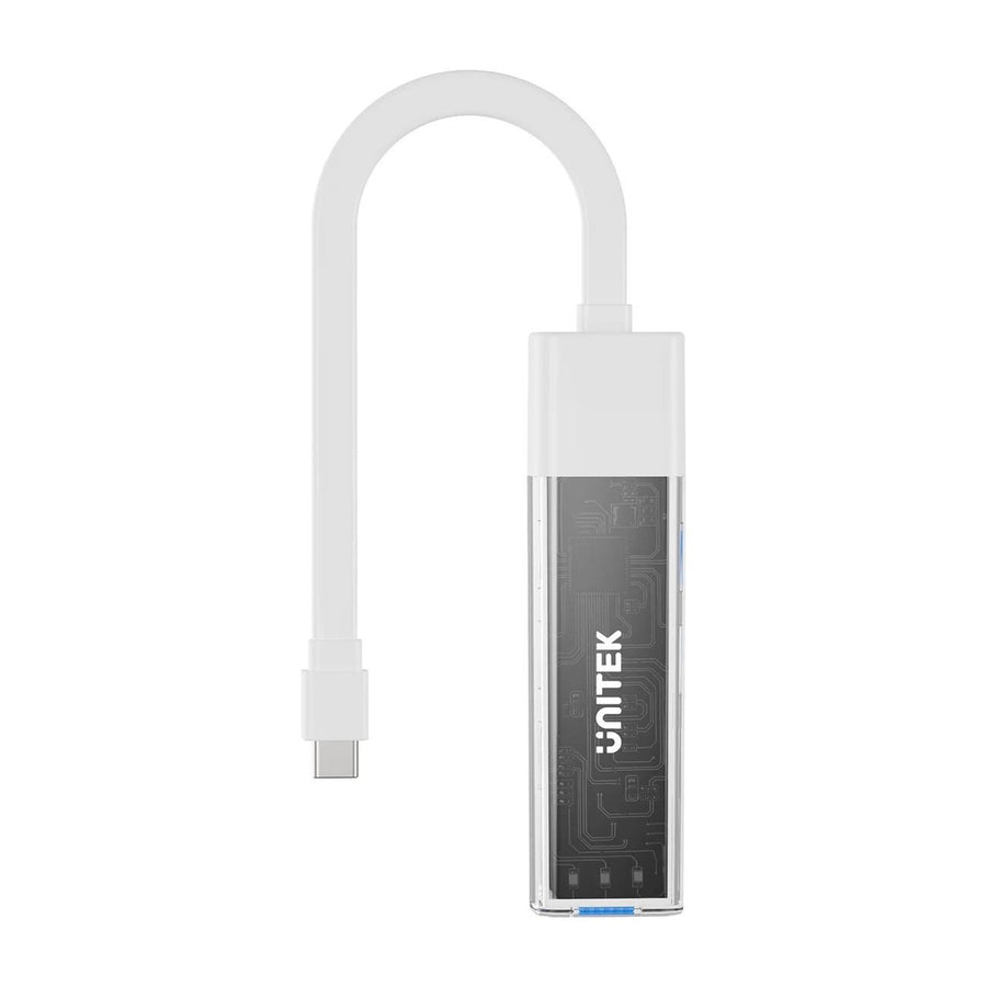 Unitek 4-in-1 USB 3.0 Multi-Port Hub with USB-C Connector - White