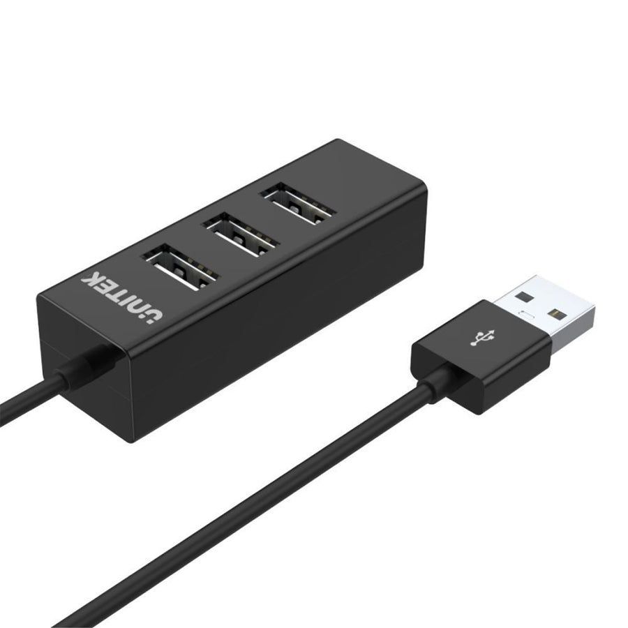Unitek Y-2140 - USB-A 2.0 4-Port High Speed Hub Data Transfer Speed up to 480Mbps. Connect 4 Devices