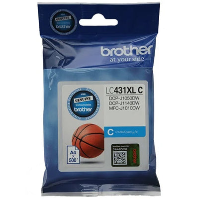 B431XLC - Brother LC431XLC Cyan HY Ink