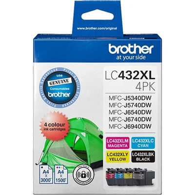 B432XLVP - Brother 432XL B,C,M,Y Pack
