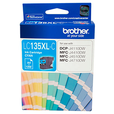 B135XLC - Brother LC135XL Cyan Ink Cart
