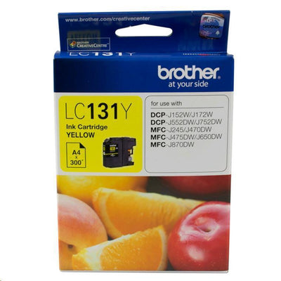 B131Y - Brother LC131 Yellow Ink Cart