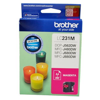 B231M - Brother LC231 Magenta Ink Cart