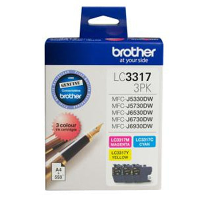 B3317CMY - Brother LC3317 CMY Colour Pack