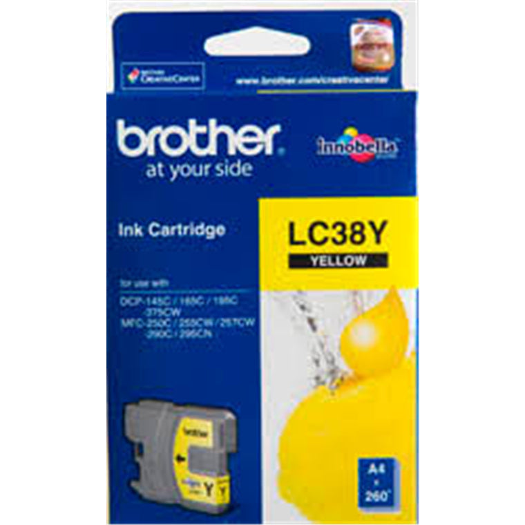 Brother LC38 Yellow Ink Cart