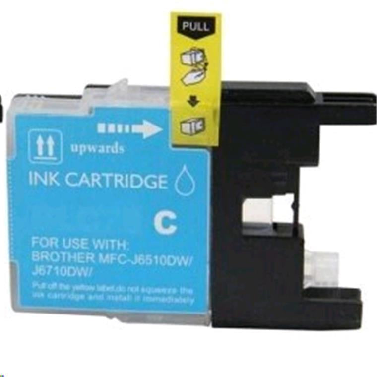 Compatible for Brother ZBRLC77XLC - LC77XLC High Capacity Compatible Cyan Cartridge for Brother