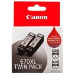 CI670XLT - Canon PGI670XL Blk Ink Twin Pk