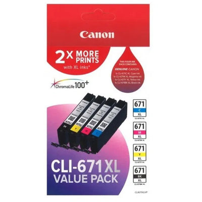 Canon CLI671XL Value Pack
