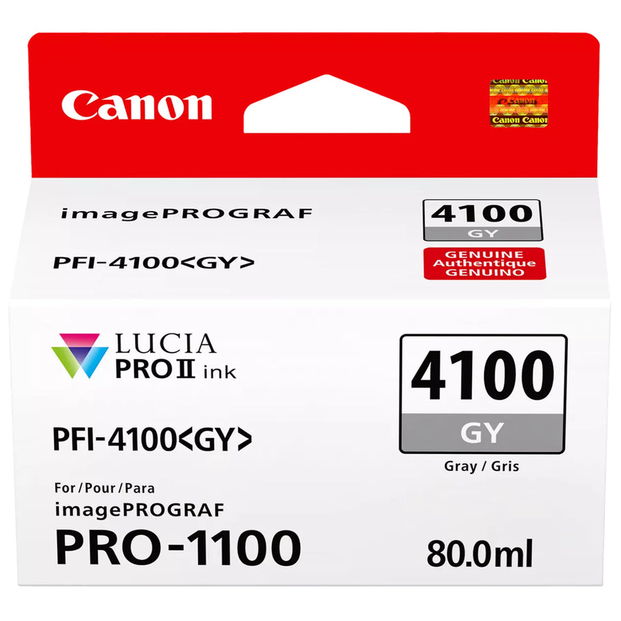 Canon Lucia Pro 225606 PFI-4100 80ml Ink - Grey