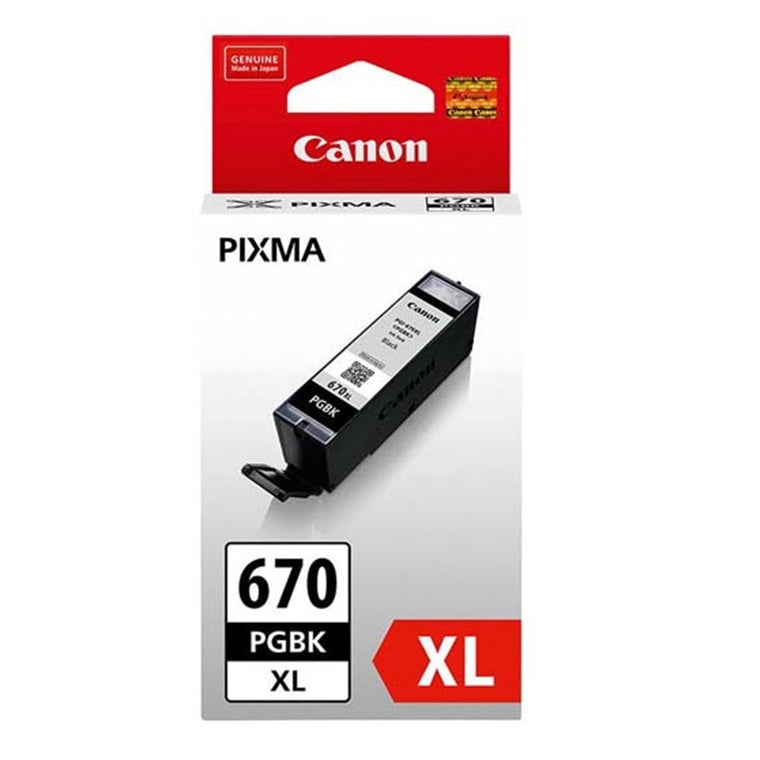 Canon PGI670XLBK Pigment Black High Yield Ink Cartridge