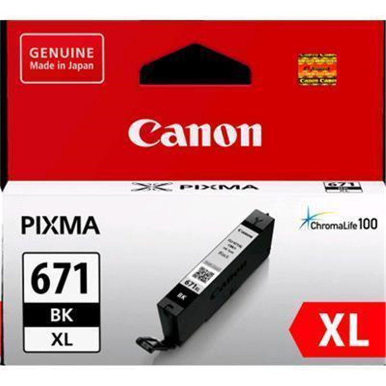 Canon CLI671XLBK Dye Black High Yield Ink Cartridge