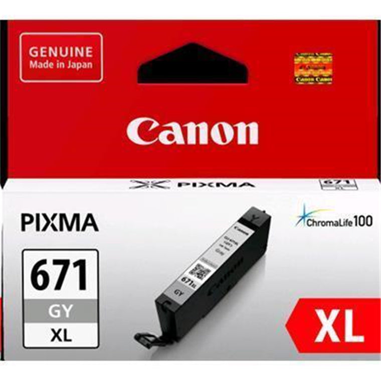 Canon CLI671XGY Grey High Yield Ink Cartridge