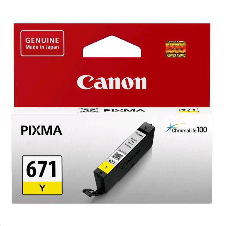 Canon CLI671Y Yellow Ink Cartridge