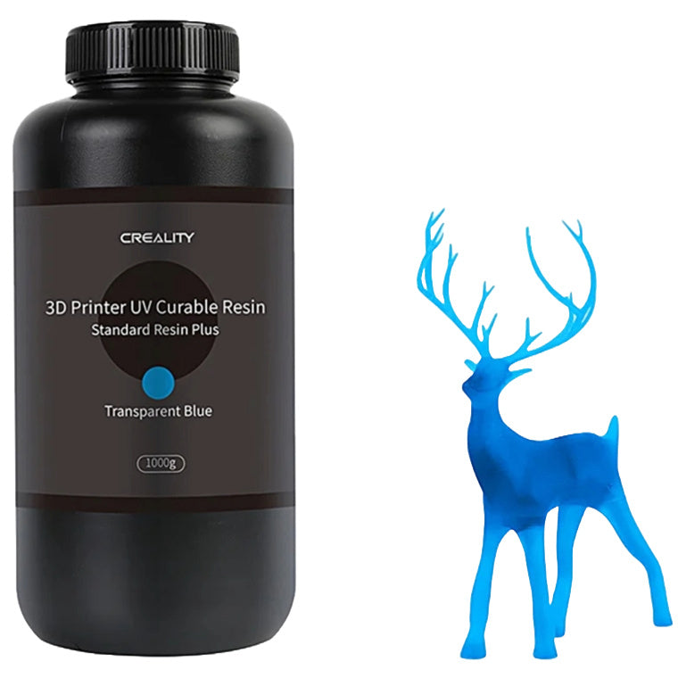 Creality   Standard Rigid LCD UV Resin with Plastic Bottle - Transparent Blue