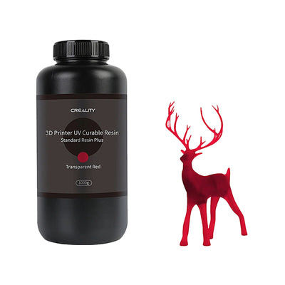 Creality   Standard Rigid LCD UV Resin with Plastic Bottle - Transparent Red