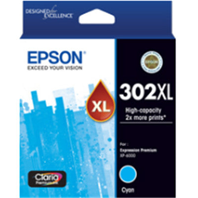 Epson 302 HY Cyan Ink Cart