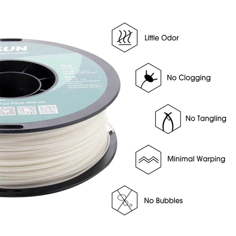 eSun  PLA Luminous Glow in the Dark Filament - Luminous Green