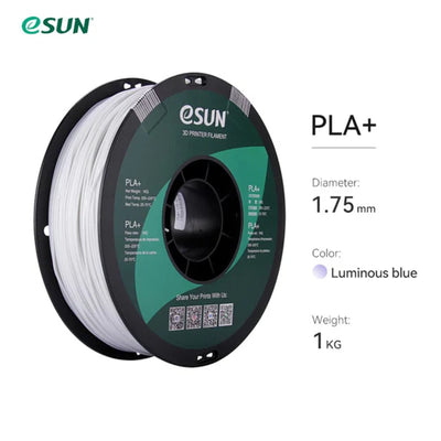 eSun  PLA Luminous Glow in the Dark Filament - Luminous Blue