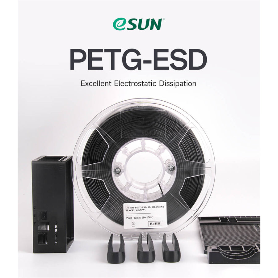 eSun  PETG-ESD Antistatic & Dust-Proof Filament - Black