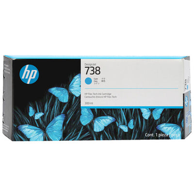 HP 676M6A - 738 300-ml Cyan DesignJet Ink Cartridge