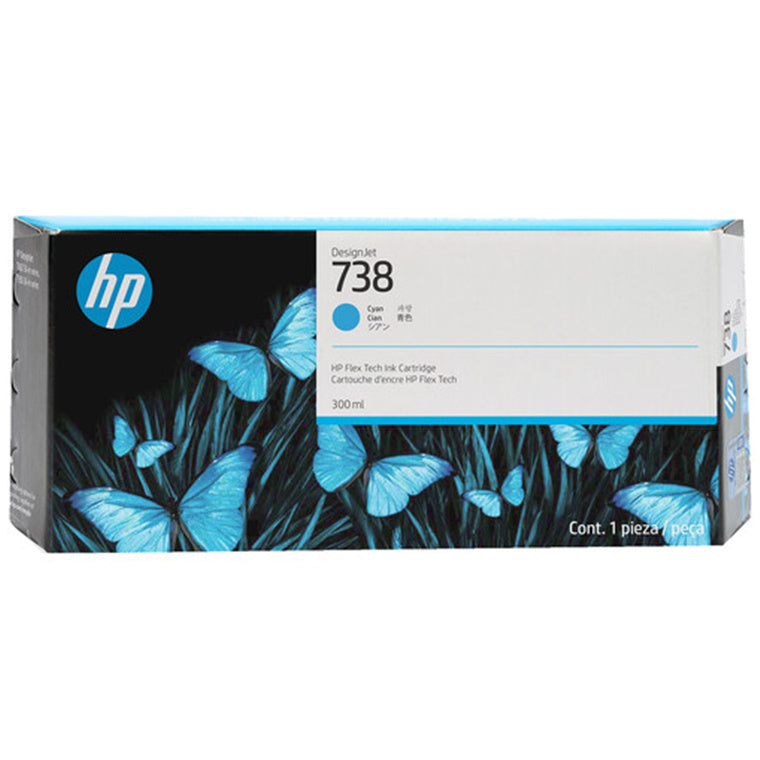 738 300-ml Cyan DesignJet Ink Cartridge