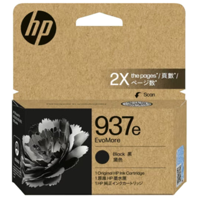 HP #937e Black Ink 4S6W9NA