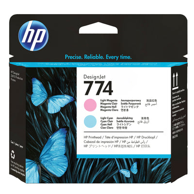 HP 774 Original Ink Jet Printhead - Light Magenta / Light Cyan Pack