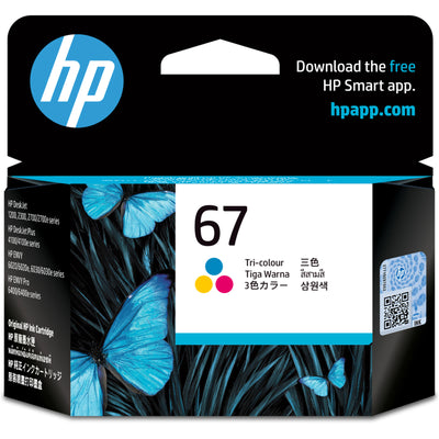 HP 3YM55AA - 67 TRI-COLOR ORIGINAL INK CARTRIDGE