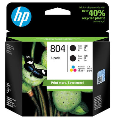 HP 804 Value pk 2x Blk, 1x Clr
