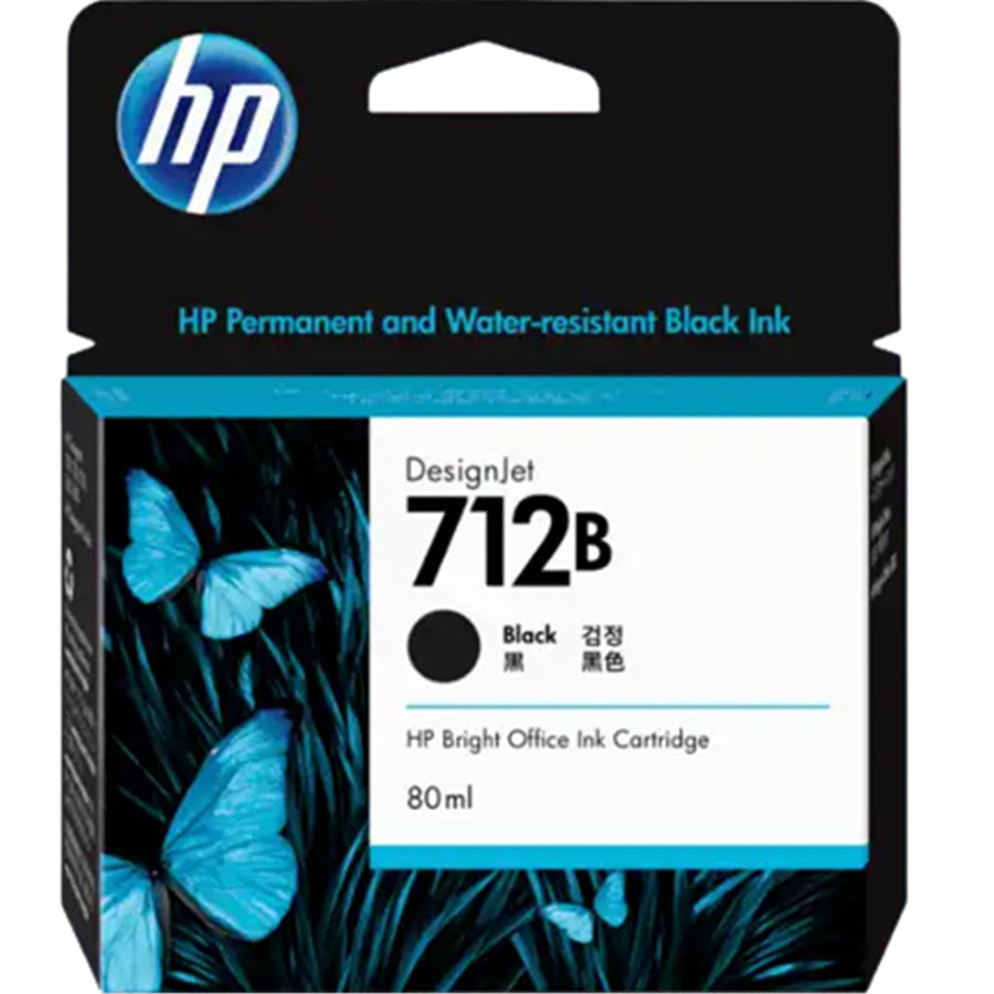 3ED29A - HP 712B 80ml Black Ink Cartridge