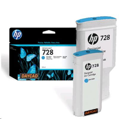HP #728 130ml Cyan Ink F9J67A