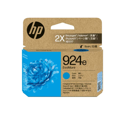 HP #924e Cyan Ink 4K0V7NA