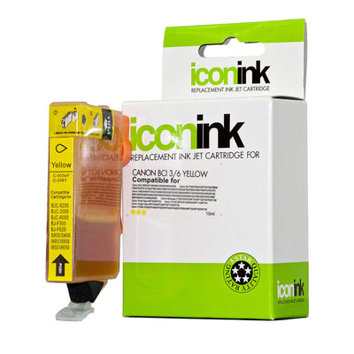 Okin ICBCI36Y - Icon Compatible Canon BCI3 BCI6 Yellow Ink Cartridge