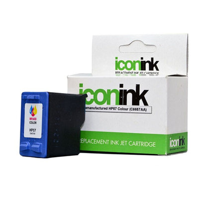 Okin IHP57 - Icon Remanufactured HP 57 C6657A Colour Ink Cartridge (C6657AA)