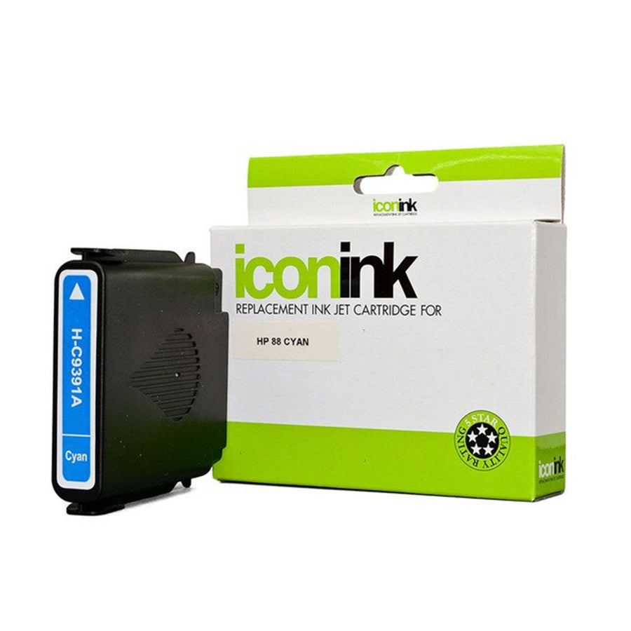 Okin IHP88C - Icon kompatible HP 88 Cyan Tintenpatrone mit hoher Kapazität (C9391A)