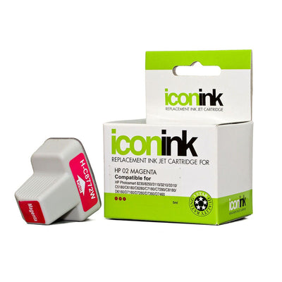 IHP02M - Okin Remanufactured HP 02 Magenta Ink Cartridge (C8772WA)