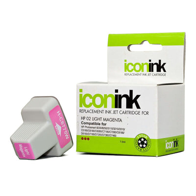 Okin IHP02LM - Icon Compatible HP 02 Light Magenta Ink Cartridge (C8775WA)