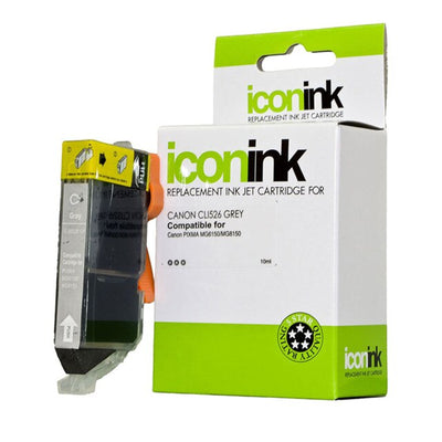 Okin ICCLI526GY - Icon Compatible Canon CLI526 Grey Ink Cartridge