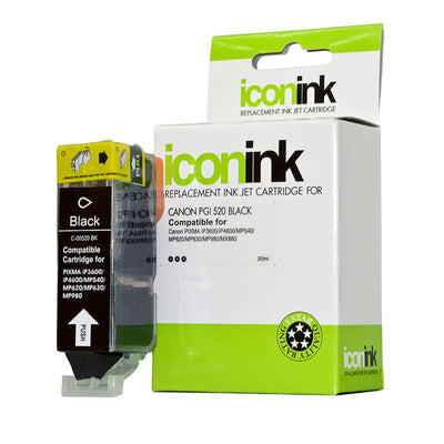 Okin ICPGI520 - Icon Compatible Canon PGI520 Black Ink Cartridge