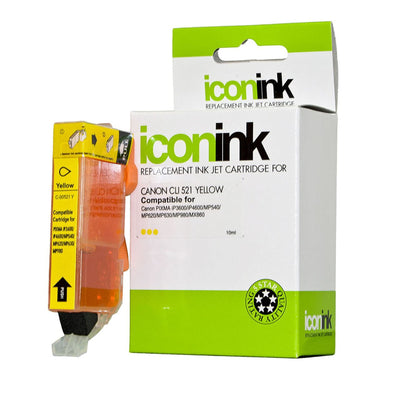 Okin Compatible Ink Cartridge Replacement for Canon CLI521 - Yellow