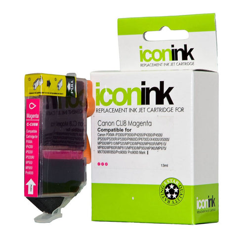 Okin ICCLI8M - Icon Compatible Canon CLI8 Magenta Ink Cartridge