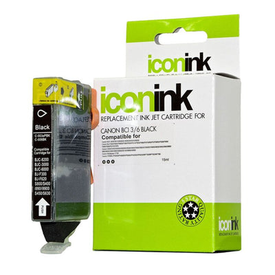 Okin ICBCI3B - Icon Compatible Canon BCI3 Black Ink Cartridge