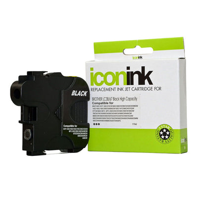 Okin IB3867B - Icon Compatible Brother LC38 LC67 XL Black Ink Cartridge