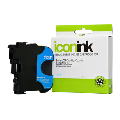 Okin IBLC39C - Icon Compatible Brother LC39 Cyan Ink Cartridge