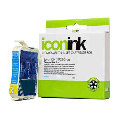 Okin IET0732 - Icon Compatible Epson 73N Cyan Ink Cartridge