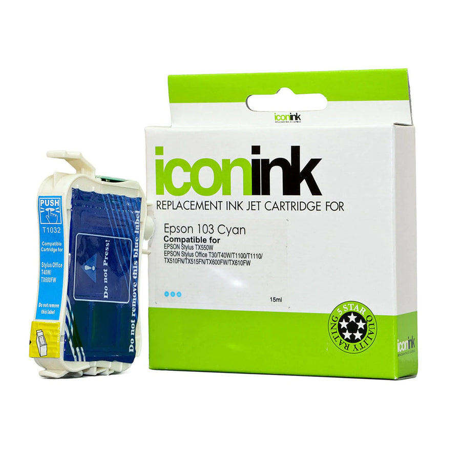 Okin IET1032 - Icon Compatible Epson 103 Cyan Ink Cartridge