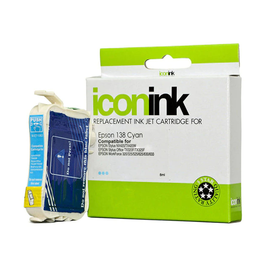 Okin IET1382 – Icon Kompatible Epson 138 Cyan-Tintenpatrone