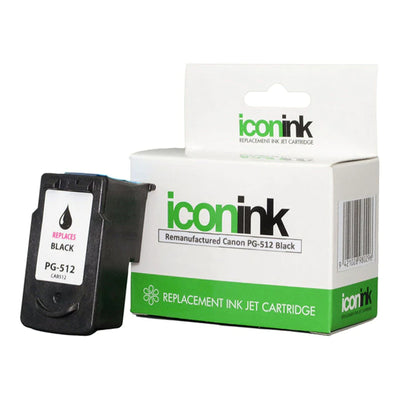 Okin ICPG512 - Icon Remanufactured Canon PG512 Black Reman Ink Cartridge