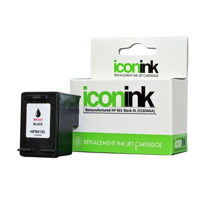 Okin IHP901B - Icon Remanufactured HP 901 Black XL Ink Cartridge (CC654A)